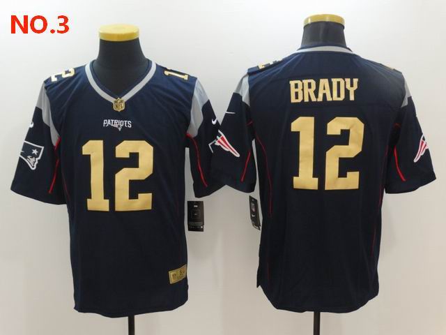 Men's New England Patriots #12 Tom Bradyn Jersey NO.3;